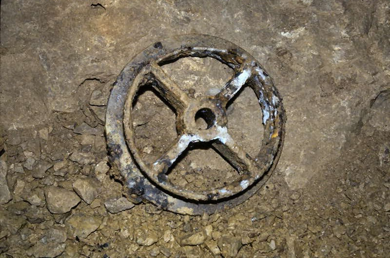 o n e   o f   t h e   c a s t   w h e e l s   